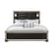 Global Furniture Usa Traditional Glam Glitter Blake Black King Bed With Lamps 3169 - alternate 1